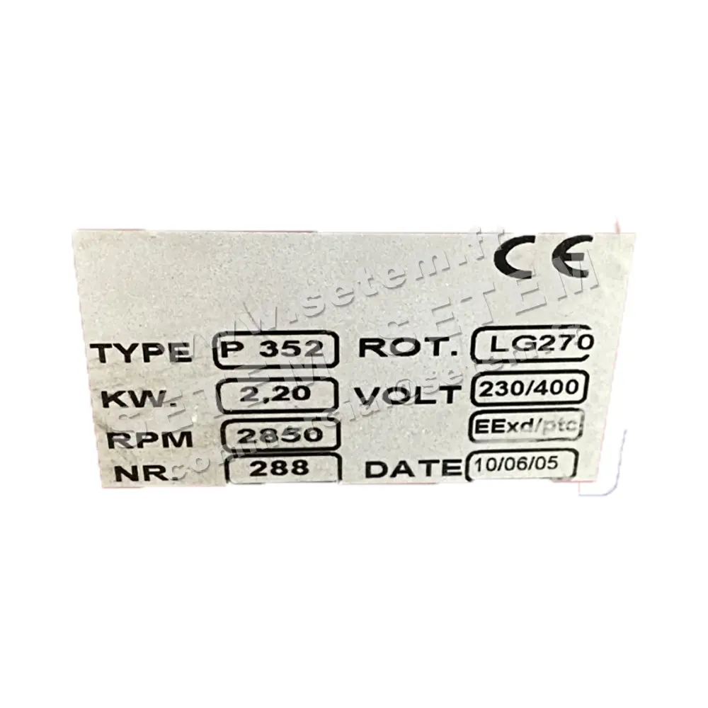 6947002016-VENTILATEUR VENPLAST P352 LG 270° 2.20KW 2P T230/400V EEXDIICT4 2