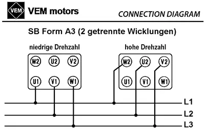 6961005037-MOTEUR VEM 0.66/.033KW 6/8P T400V HA90 B14 K21R90L8.6L 3