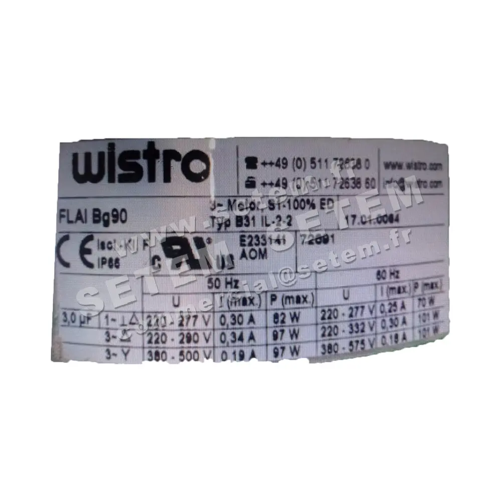 7236000177-VENTILATION FORCEE WISTRO FLAIBG90 B31IL-2-2 *17.01.0064* 2