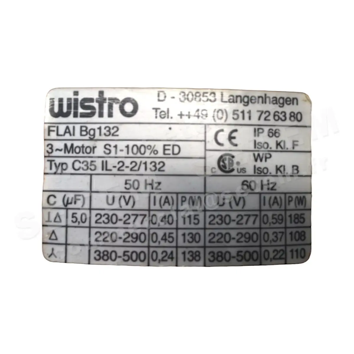 7236000712-VENTILATEUR WISTRO FLAIBG132 C35IL.2.2/