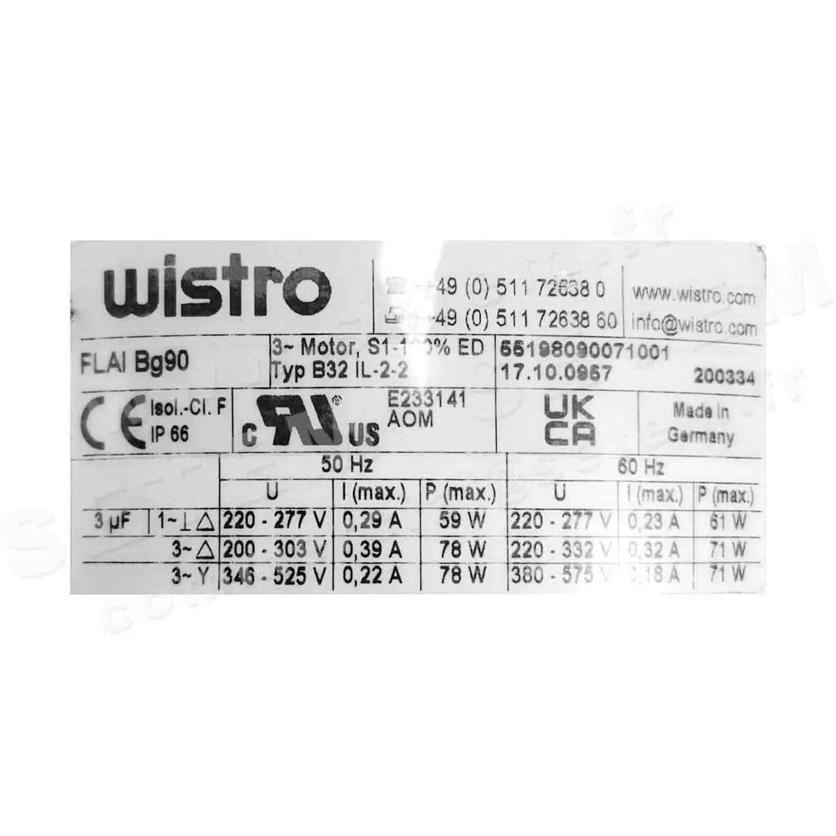 7236000957-VENTILATION FORCEE WISTRO FLAIBG90 B32 IL-2-2 *17.10.0957*