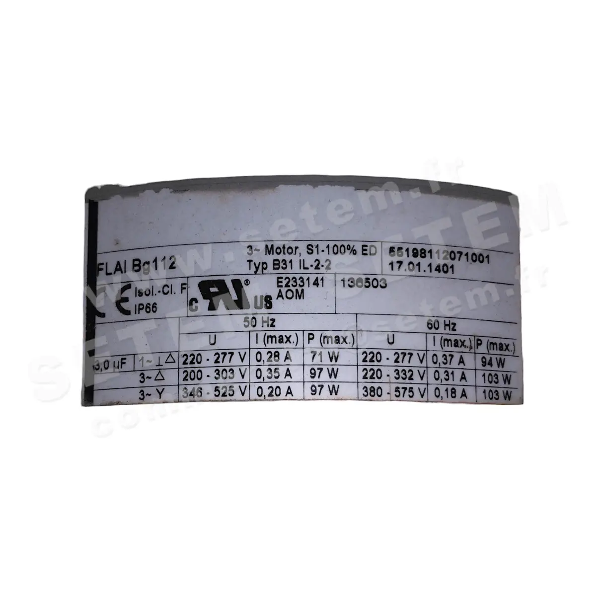 7236001271-VENTILATEUR WISTRO FLAIBG112 B31IL-2-2 *17.01.1401*