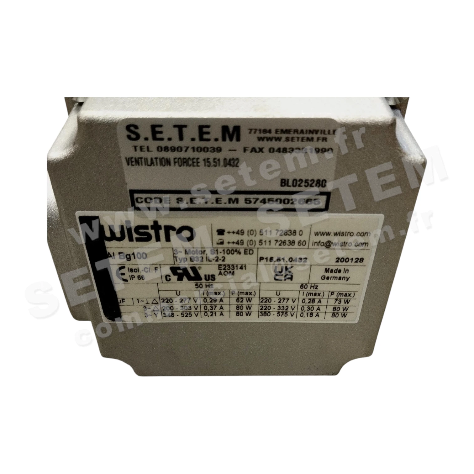 7236002665-VENTILATION FORCEE WISTRO FLAIBG100 B32 IL-2-2 *P15.51.0432* 2