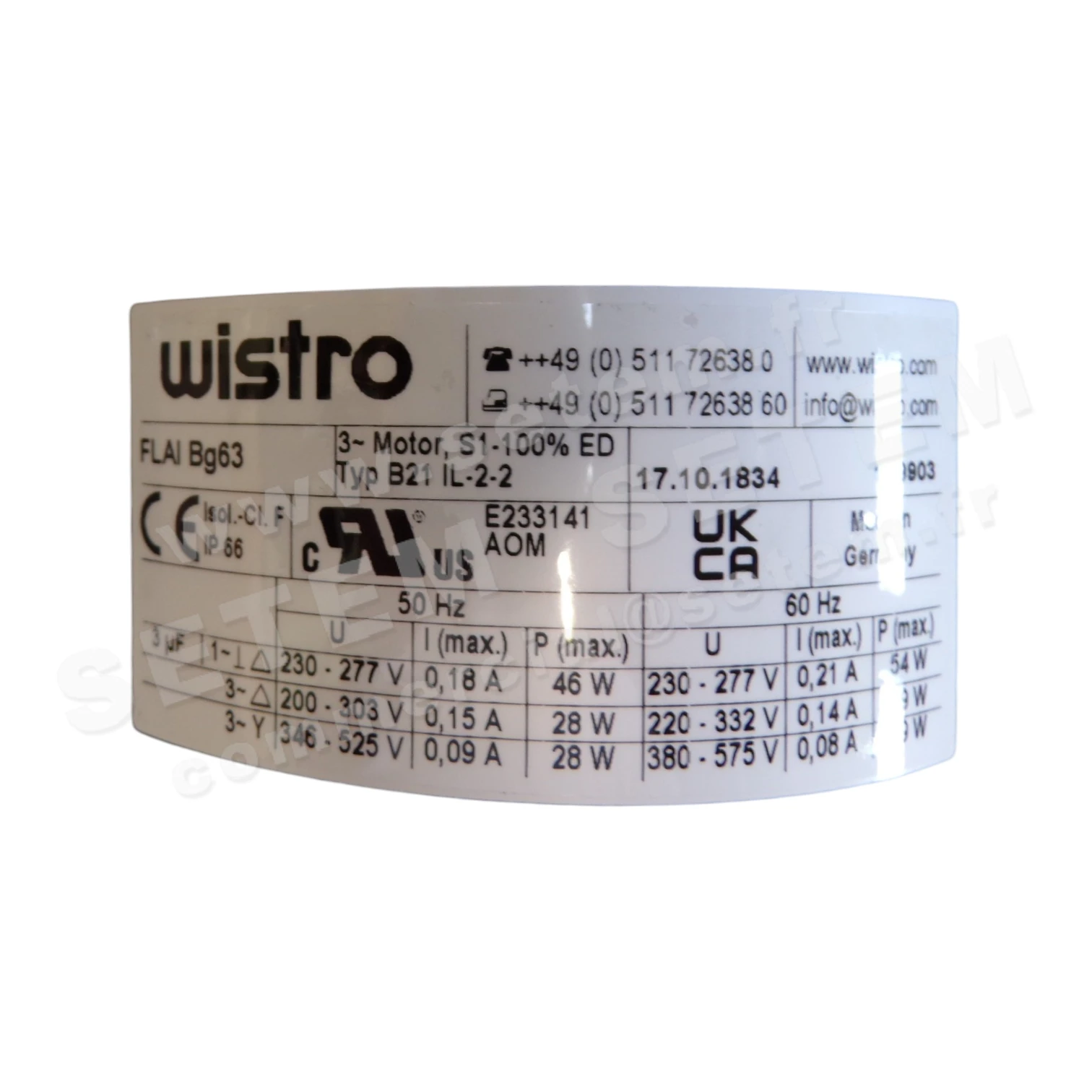7236005214-VENTILATEUR WISTRO FLAIBG63 B21IL-2-2 *17101834* 2