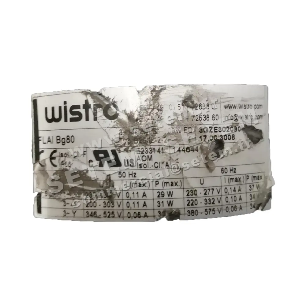 7236005225-VENTILATEUR WISTRO FLAIBG80 *17.00.3008*