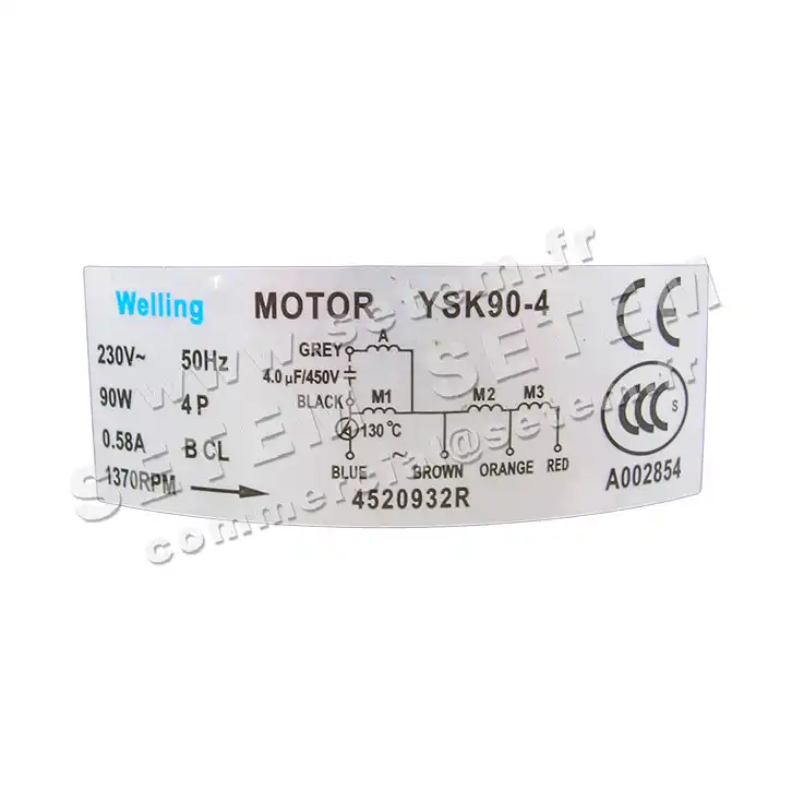 7239000011-MOTEUR WELLING YSK90.4 "4520932R" 3
