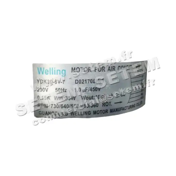 7239000017-MOTEUR WELLING YDK30-6Y-7 "D021708H01" 3