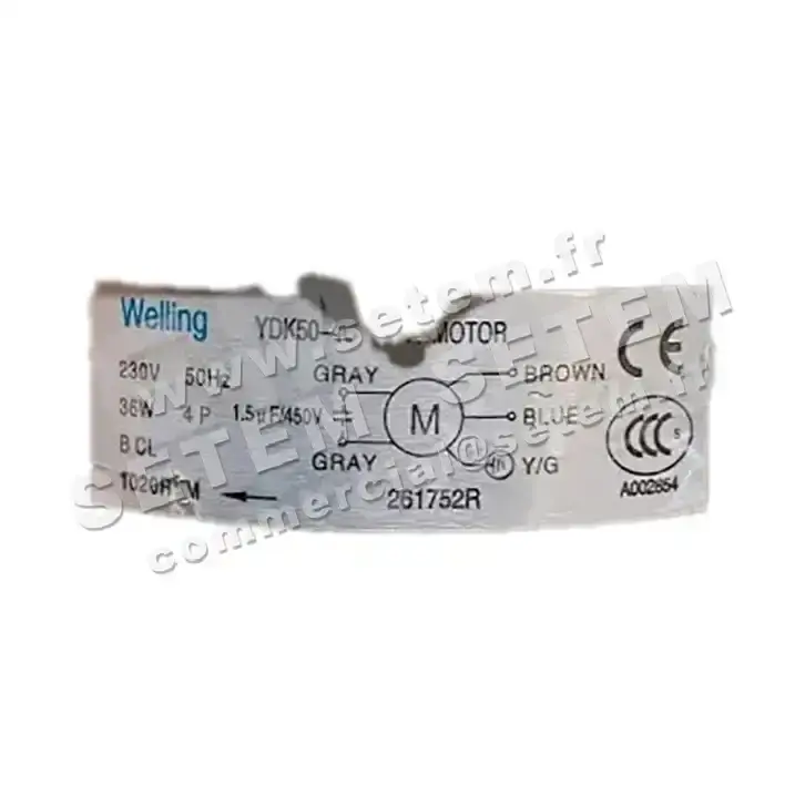 7239000098-MOTEUR WELLING YDK50-4C "261752R"