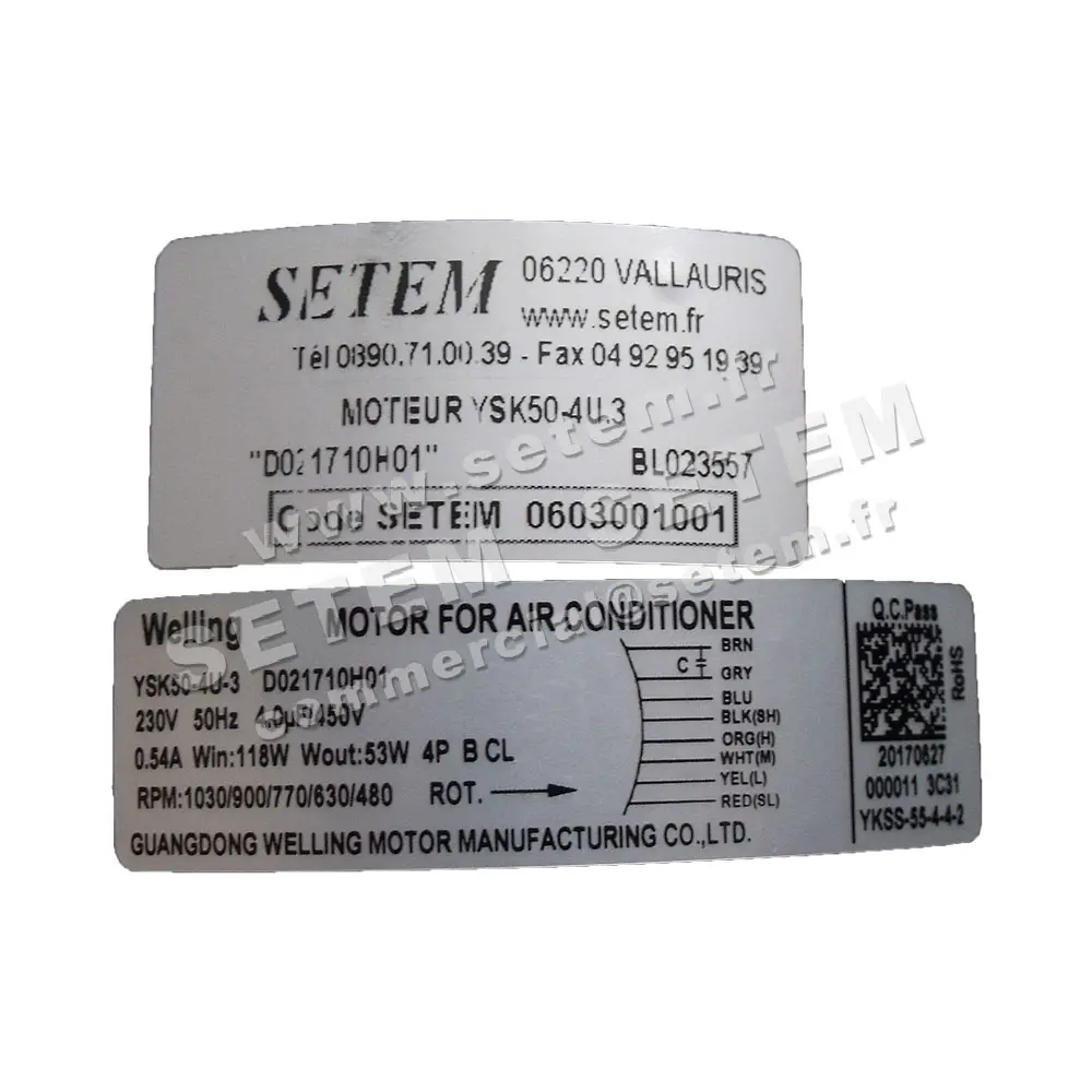 7239001001-MOTEUR WELLING YSK50.4U.3 "D021710H01" 7