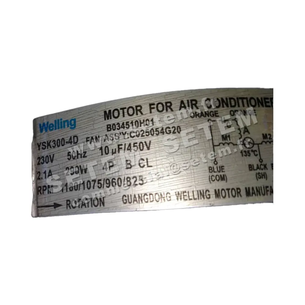 7239006247-MOTEUR WELLING YSK300-4D "B034510H01"