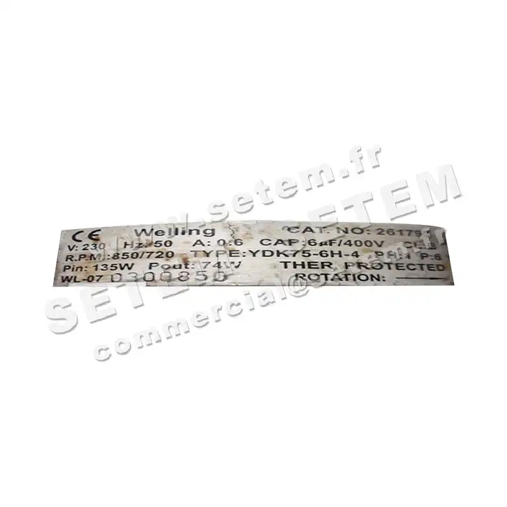 MOTEUR YDK75-6H-4 "261793"""