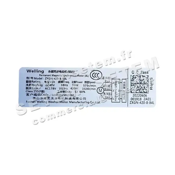 MOTEUR ZXGN-420-8-84L