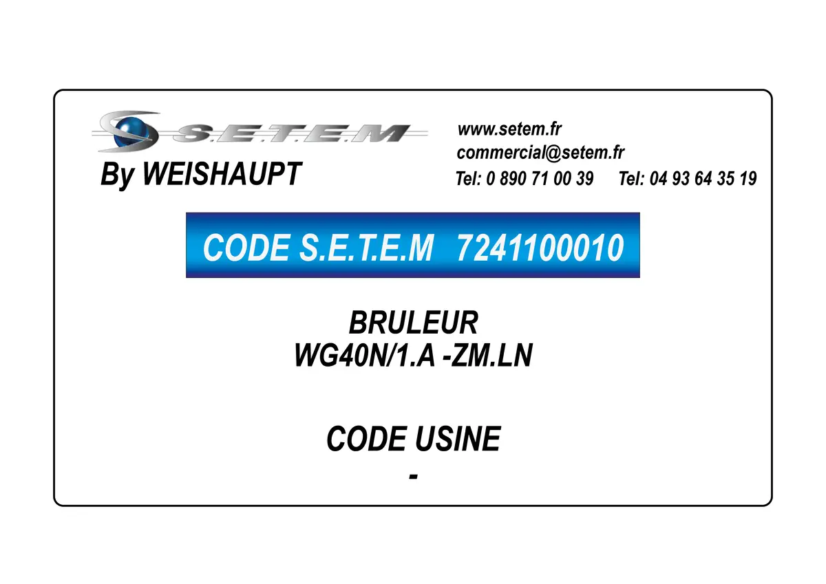7241100010-BRULEUR WEISHAUPT WG40N/1.A *ZM.LN*