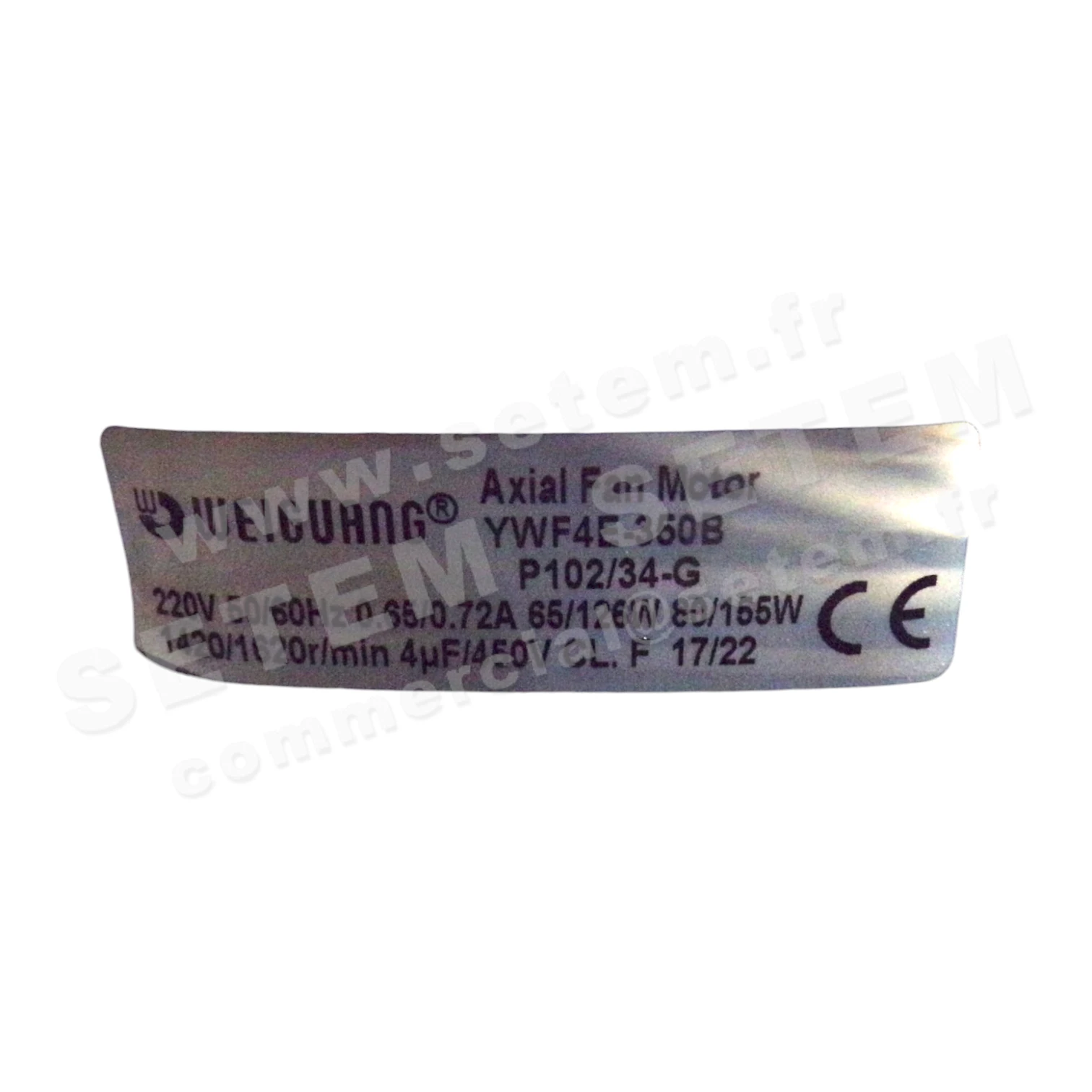 9505000021-VENTILATEUR WEIGUANG YWF4E-350B P102/34-G