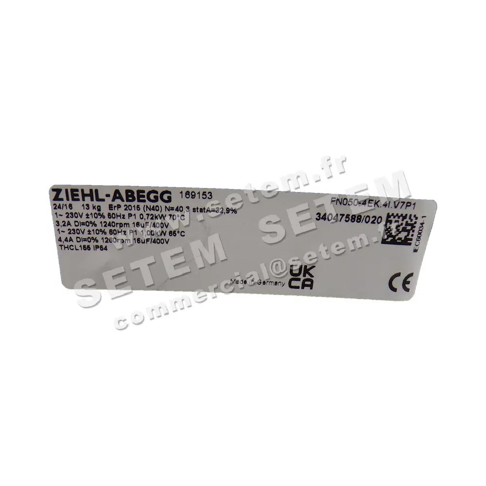 9903000123-VENTILATEUR ZIEHL ABEGG FN050-4EK.4I.V7P1 *169153* 6
