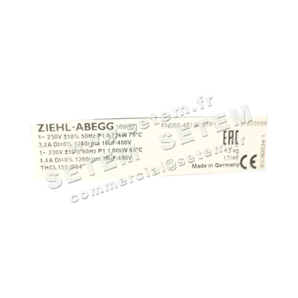 9903000255-VENTILATEUR ZIEHLABEGG FN050-4EI.4I.V7P1 *169603*