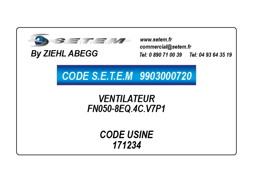 9903000720-VENTILATEUR ZIEHL ABEGG FN050-8EQ.4C.V7P1 *171234*