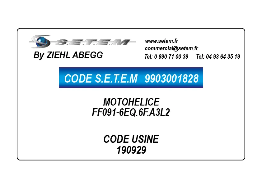 9903001828-MOTOHELICE FF091-6EQ.6F.A3L2 *190929*