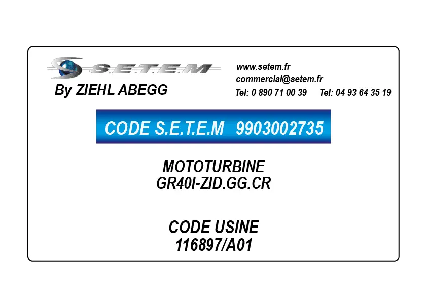 9903002735-MOTOTURBINE ZIEHL ABEGG GR40I-ZID.GG.CR *116897/A01*
