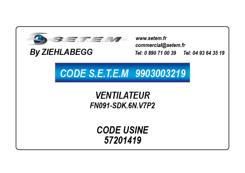 VENTILATEUR FN091-SDK.6N.V7P2 *57201419*
