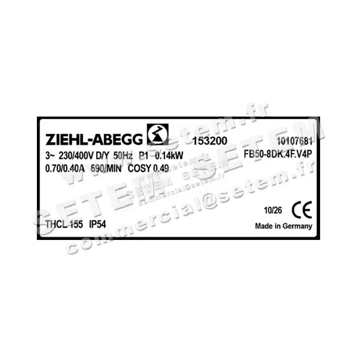 VENTILATEUR FB050-8DK.4C.V4P *153200* 2