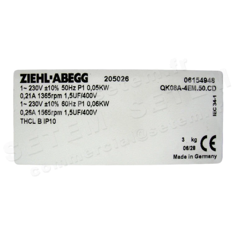 9903004786-‌‌VENTILATEUR ZIEHL ABEGG QK08A-4EM.50.CD *205026* 4
