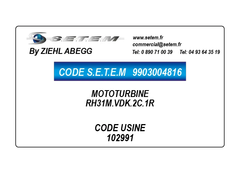 9903004816-MOTOTURBINE ZIEHL ABEGG RH31M.VDK.2C.1R *102991*