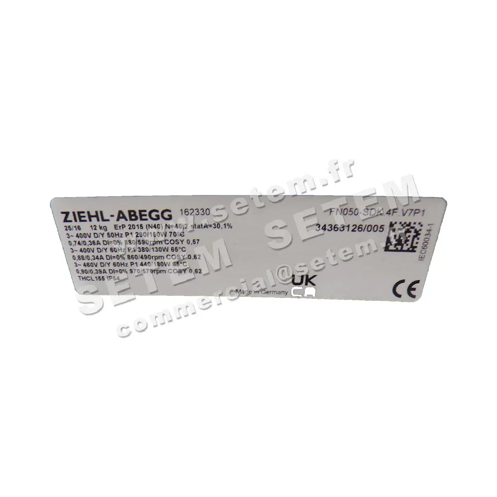 VENTILATEUR FN050-SDK.4F.V7P1 *162330* 5