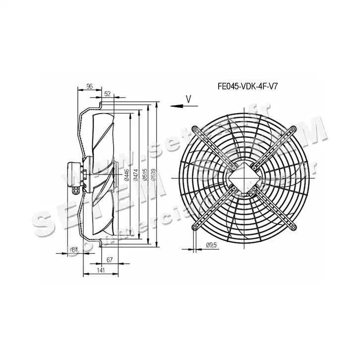 VENTILATEUR FE045-VDK.4F.V7 *135697* 3
