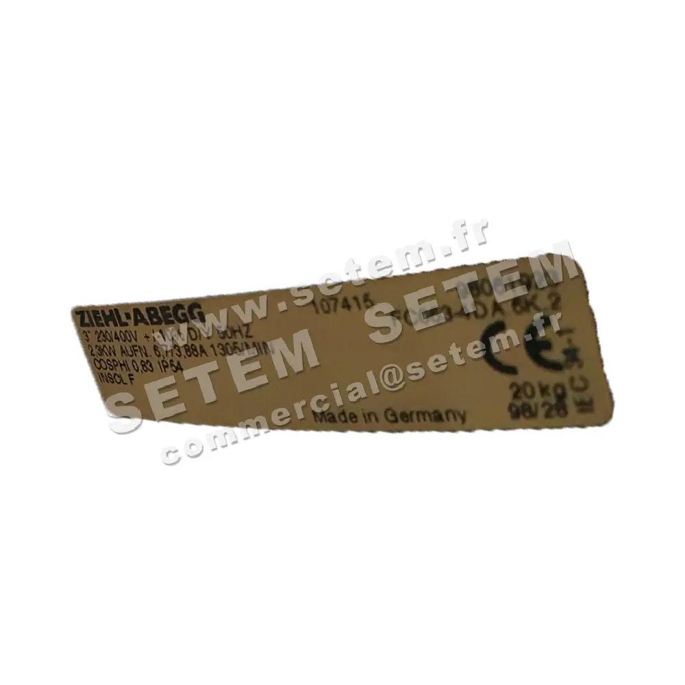 9903005294-VENTILATEUR ZIEHLABEGG FC063.4DA.6K.2NV *107415*
