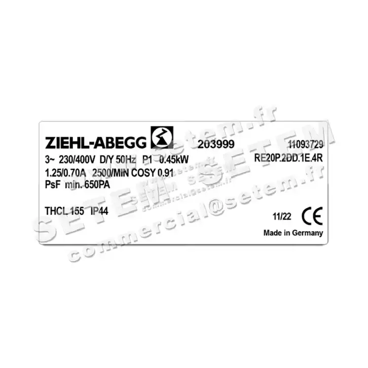 VENTILATEUR RE20P-2DK.1E.4R *203999* 2