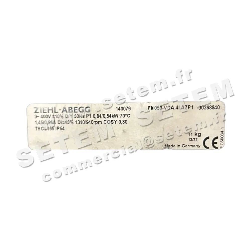 9903006227-VENTILATEUR ZIEHL ABEGG FN050-VDA.4I.A7P1 *140079*