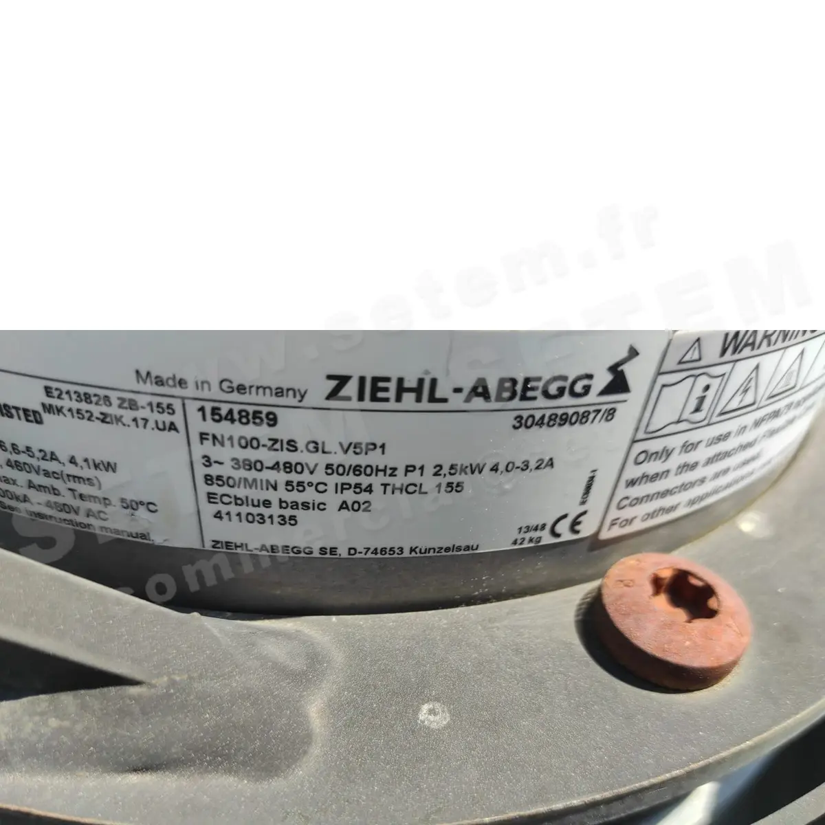 9903009051-VENTILATEUR ZIEHL ABEGG FN100-ZIS.GL.V5P1 *154859*