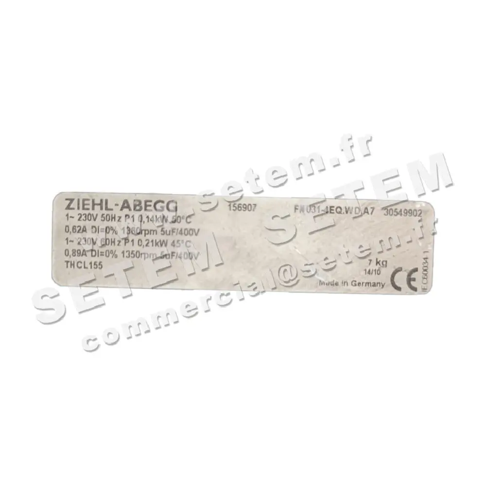 9903009066-VENTILATEUR ZIEHL ABEGG FN031-4EQ.WD.A7 *156907* 2