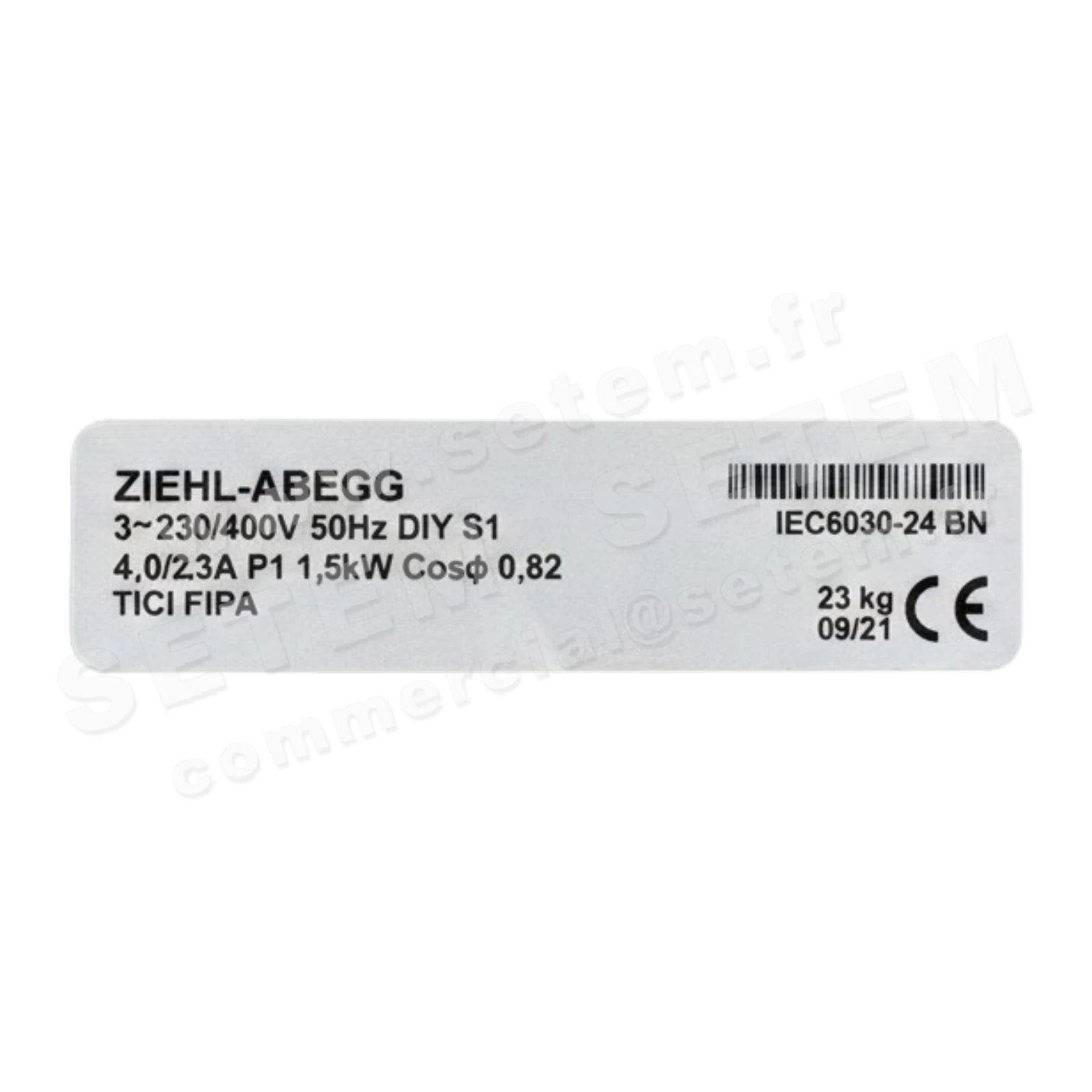 9903009475-VENTILATEUR ZIEHLABEGG FE080.6DA.6N.2 *131387*