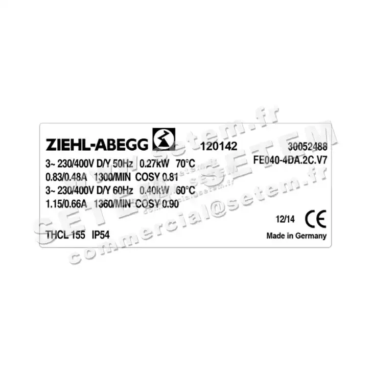 VENTILATEUR FE040-4DA.2C.V7 *120142* 2