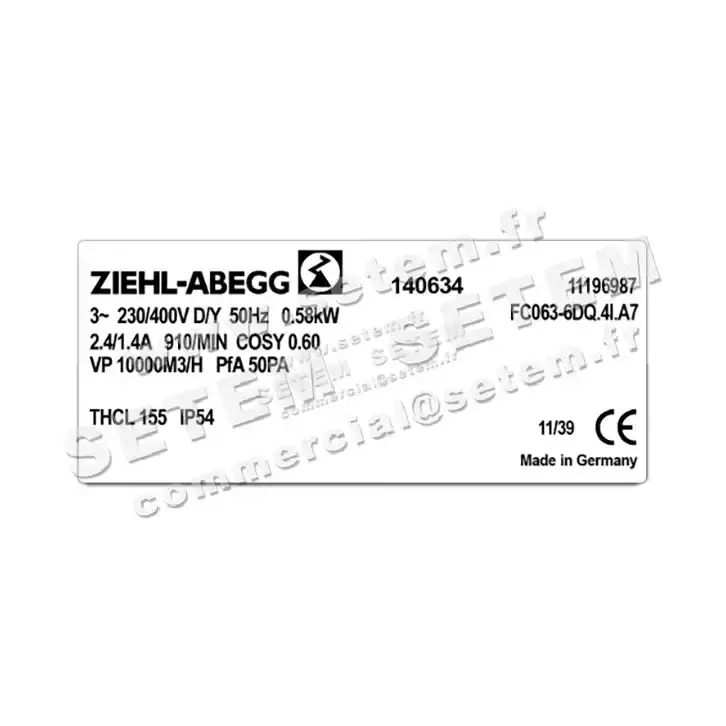 VENTILATEUR FC063-6DQ.4I.A7 *140634* 3