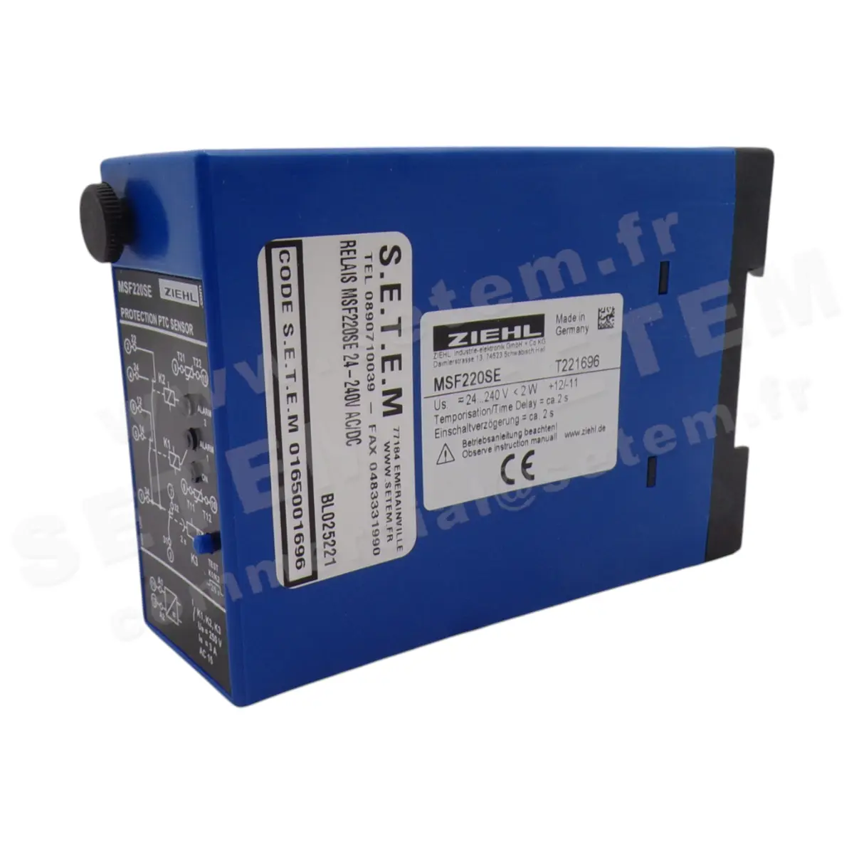 9905001696-RELAIS ZIEHL MSF220SE 24-240V AC/DC