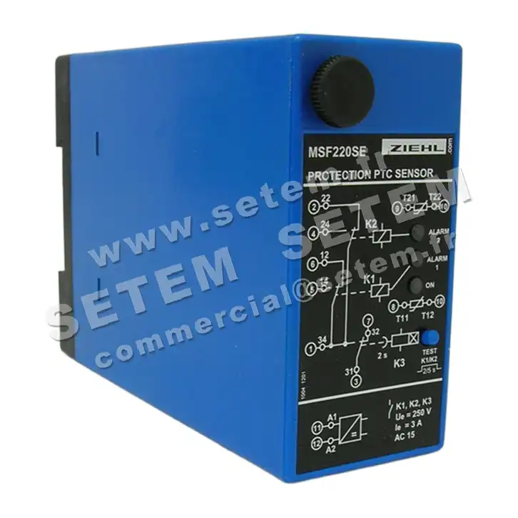 9905001696-RELAIS ZIEHL MSF220SE 24-240V AC/DC 3