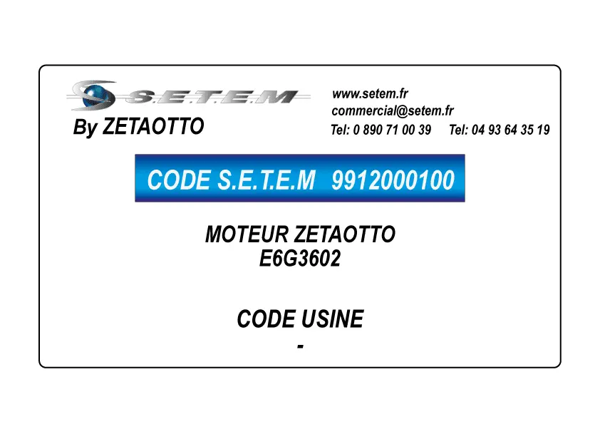 9912000100-MOTEUR ZETAOTTO E6G3602
